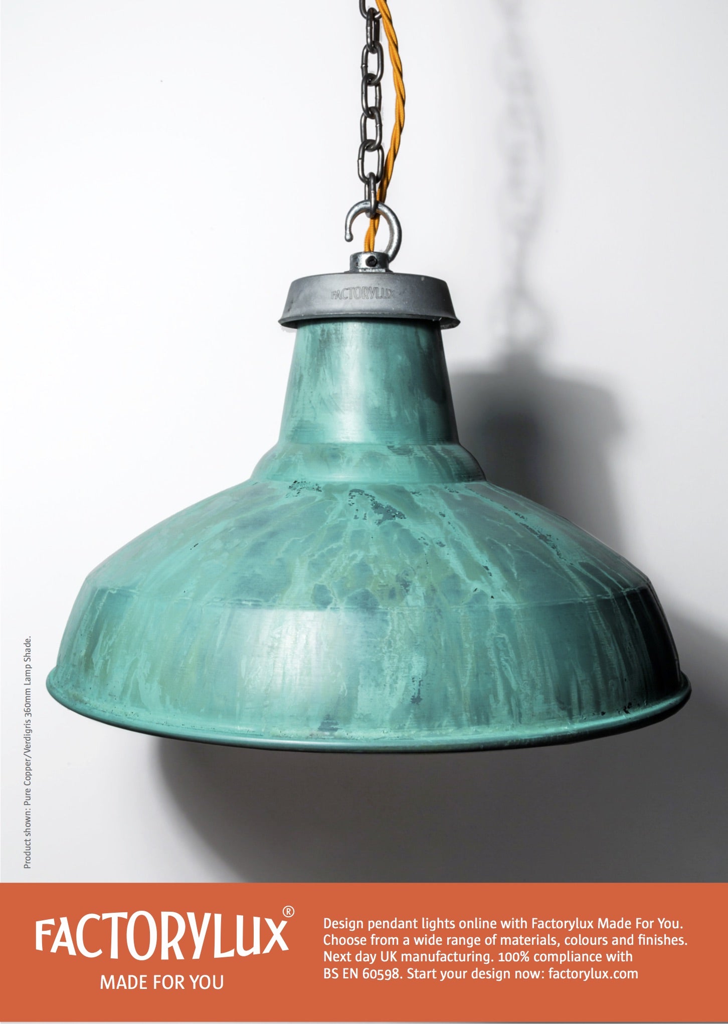 Teal deals copper lampshade