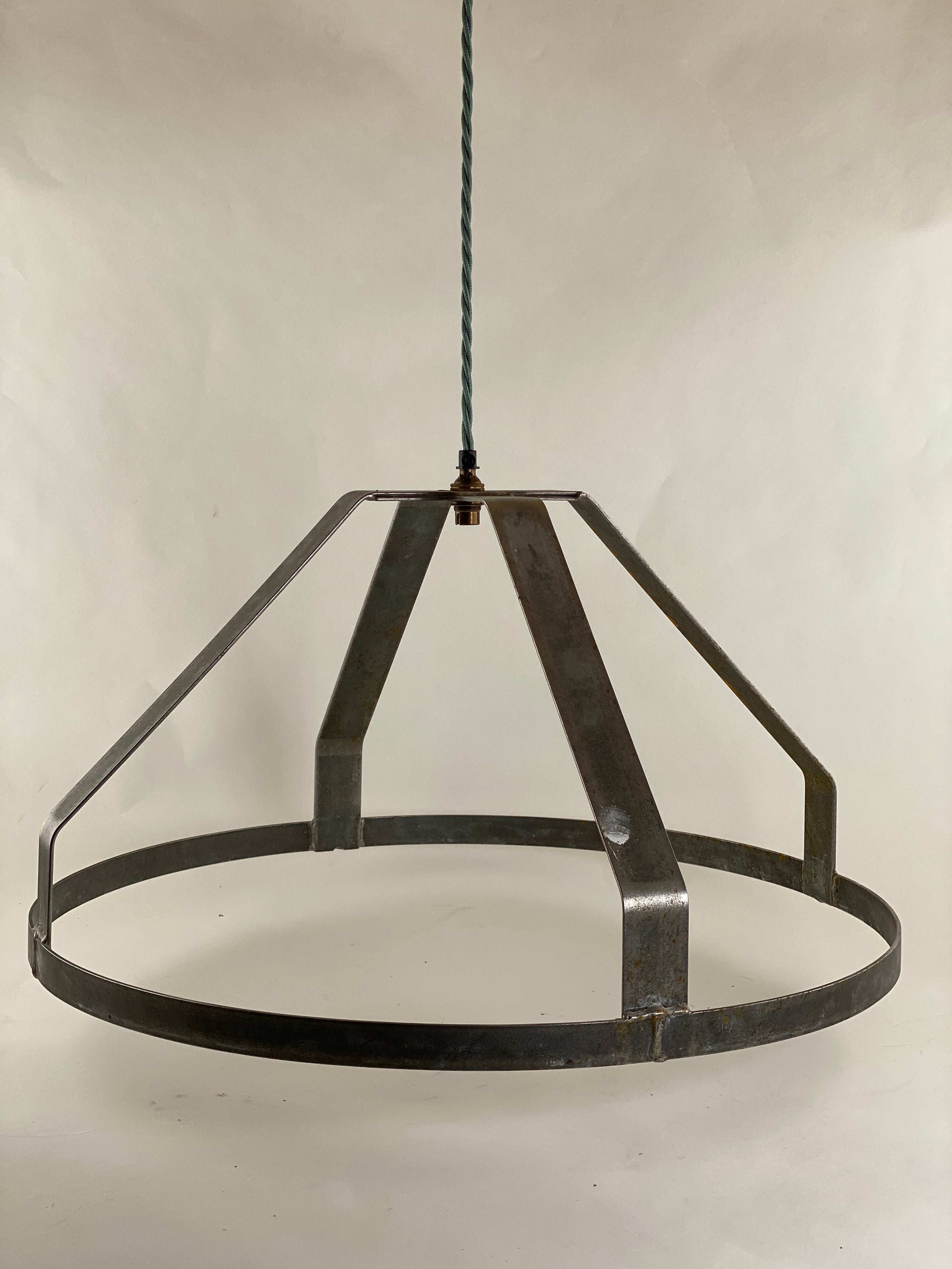 Bespoke Metal Frame Lamp Shade | Pendant | Worn Lighting