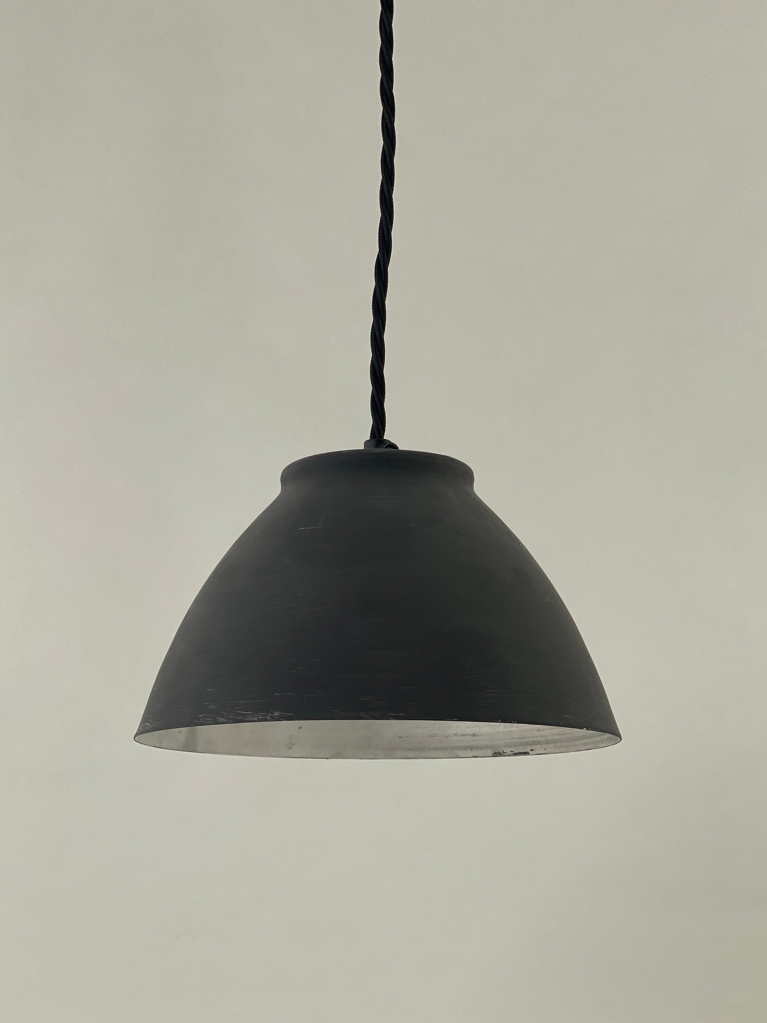 Aluminium Black Pendant | Worn Lighting