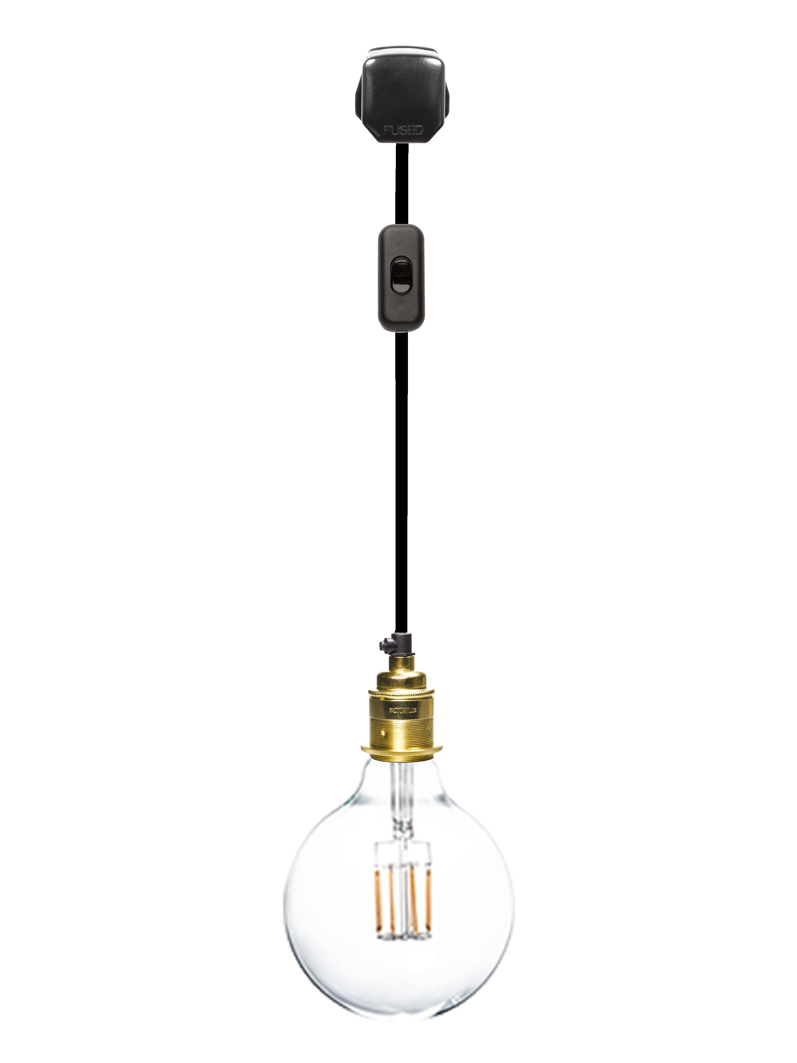 Plug in pendant light deals with switch