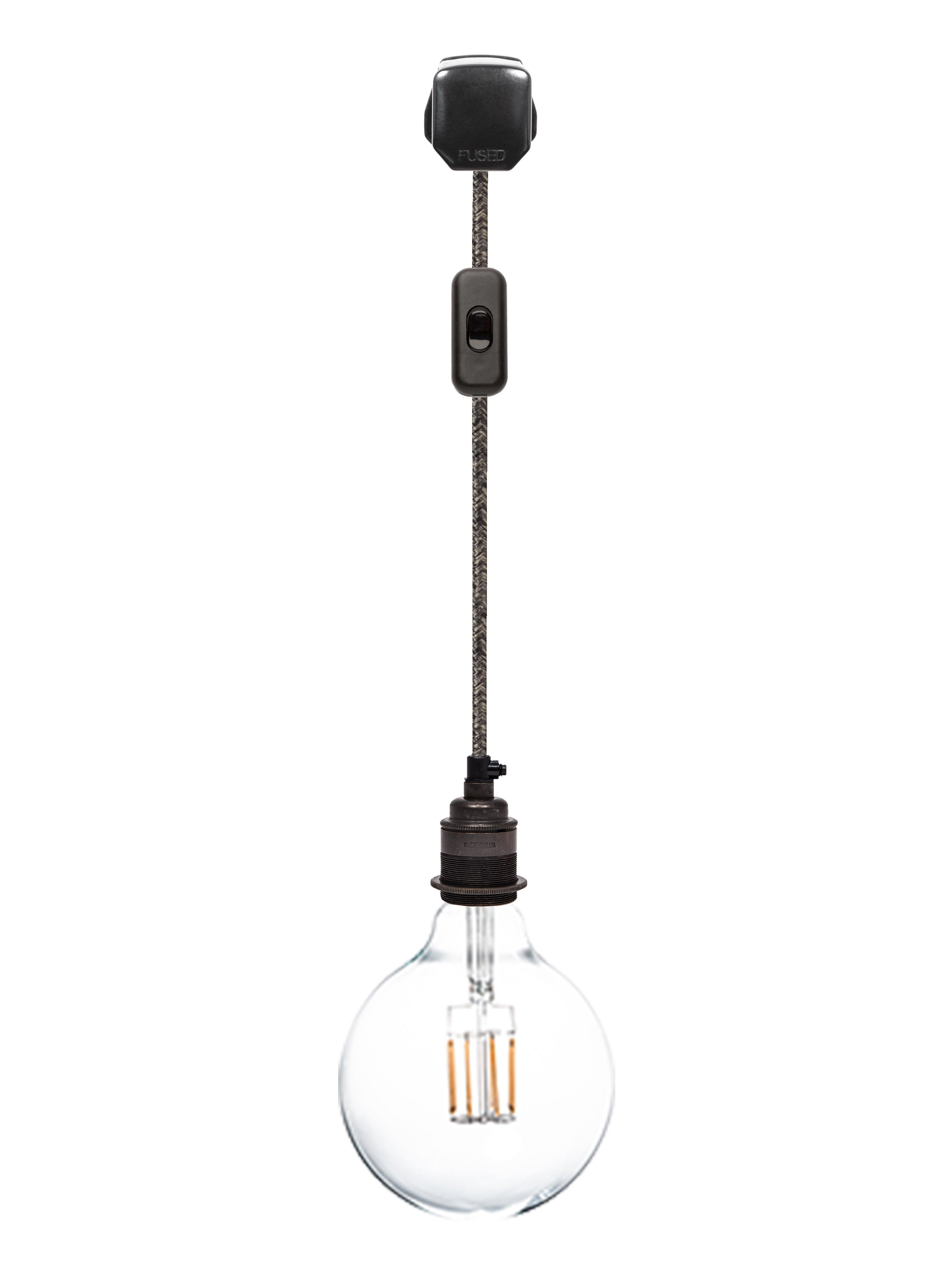 Hanging light fixtures that deals plug into wall